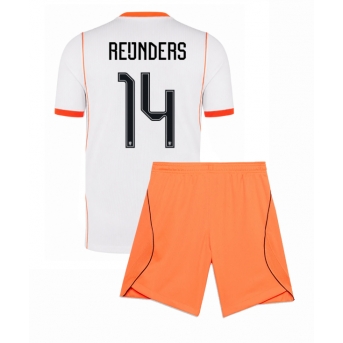 Billige Fotballdrakt Nederland Tijjani Reijnders #14 Replika Bortedraktsett Barn VM 2026 Kortermet (med bukser)